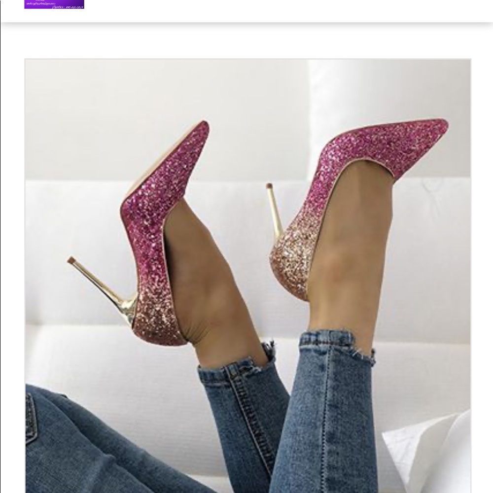 Sequin heels